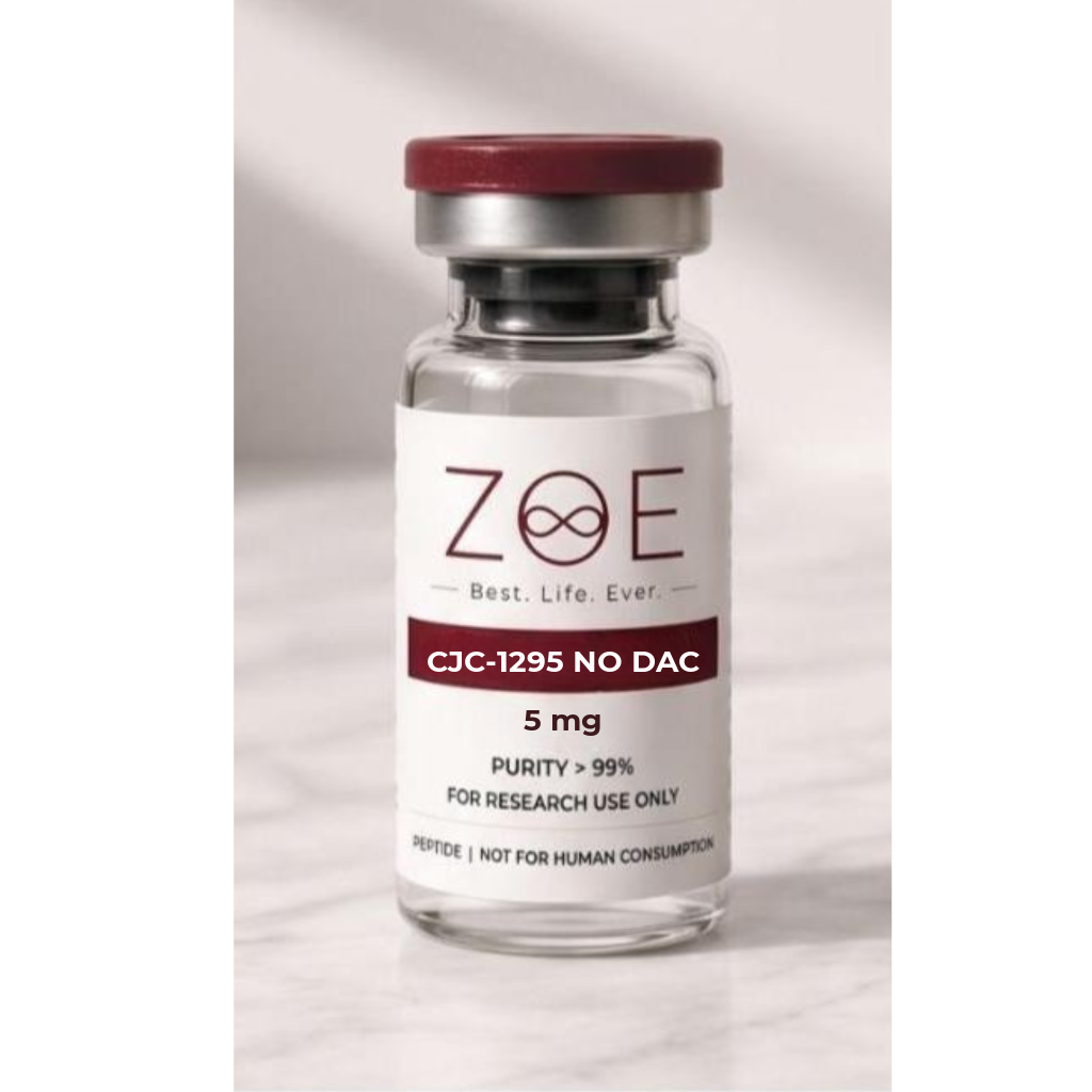 ZOE Premium Peptides - CJC-1295 - NO DAC (10mg) Lyophilized Vial for Laboratory Research