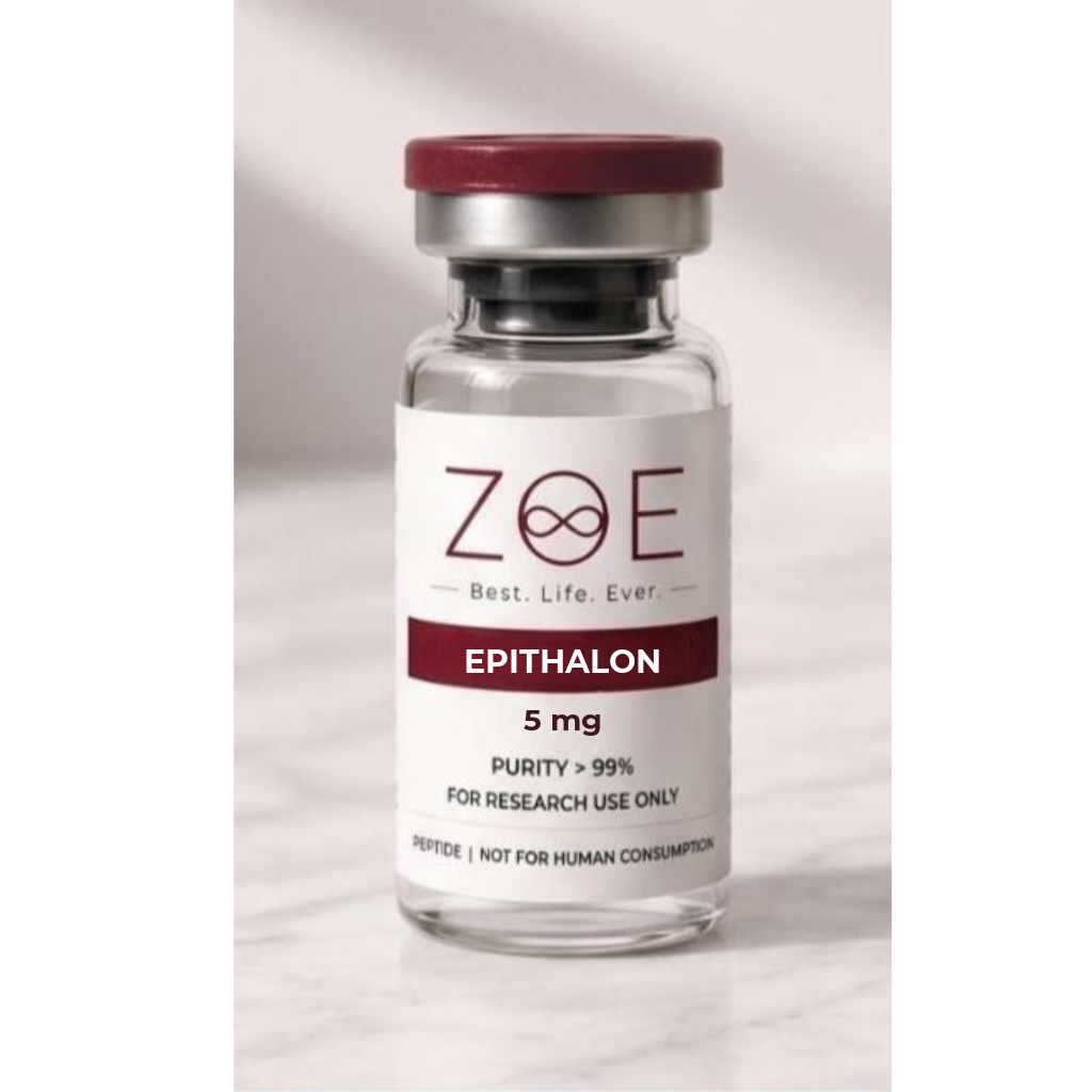 ZOE Premium Peptides - Epithalon Lyophilized Vial for Laboratory Research