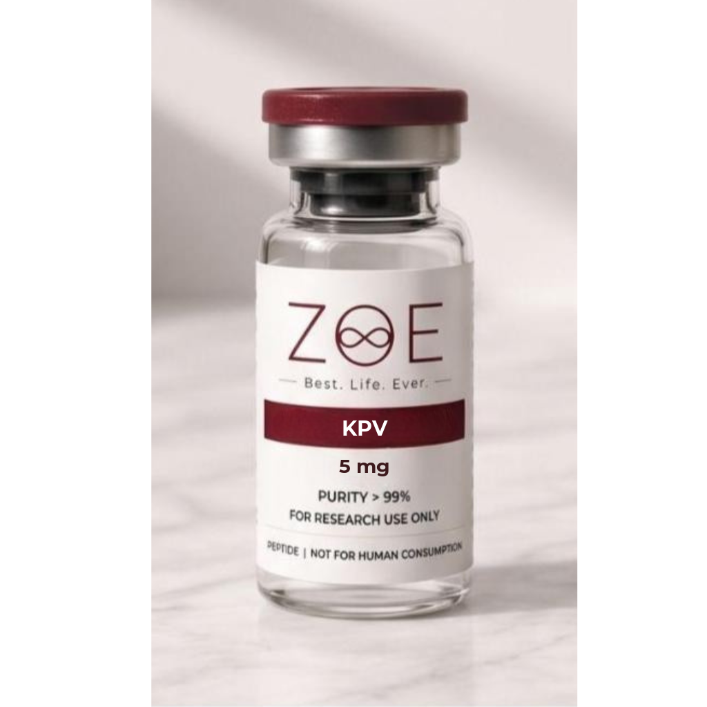 ZOE Premium Peptides - KPV Lyophilized Vial for Laboratory Research